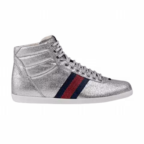 Gucci Wmns Glitter Web High Top