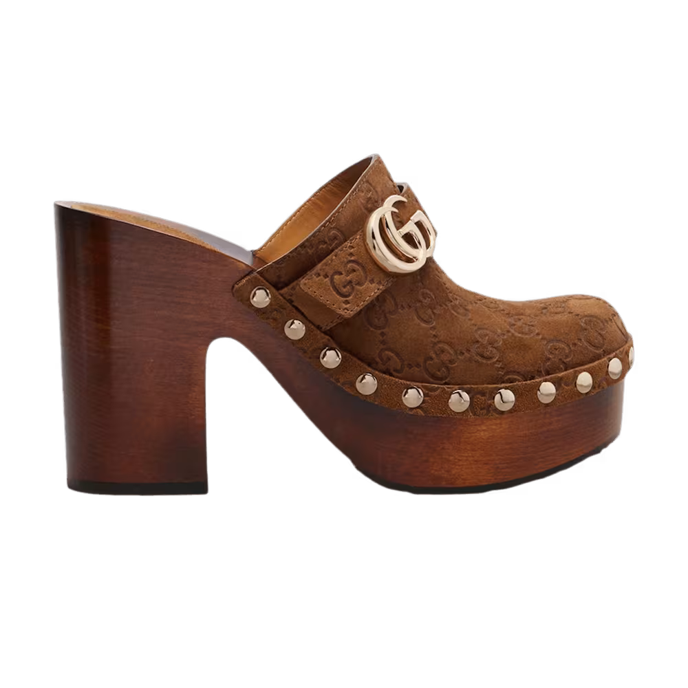 Gucci Women's Platform Clog Brown