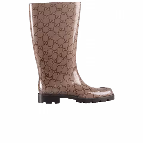 Gucci Wmns Rain Boot 'Interlocking G - Cocoa'