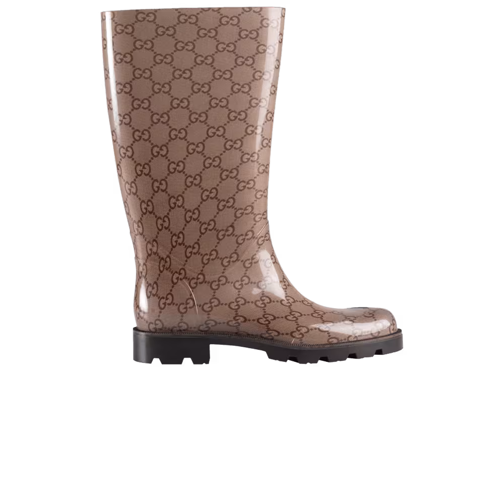 Gucci Women's Rain Boot Interlocking G - Cocoa