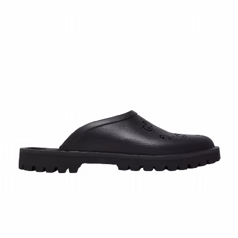 Gucci Slip On Sandal 'Cut Out Monogram - Black'