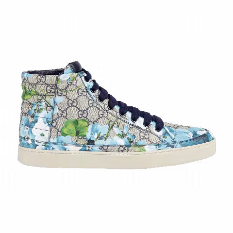 Gucci GG Supreme High 'Blooms Print - Blue'