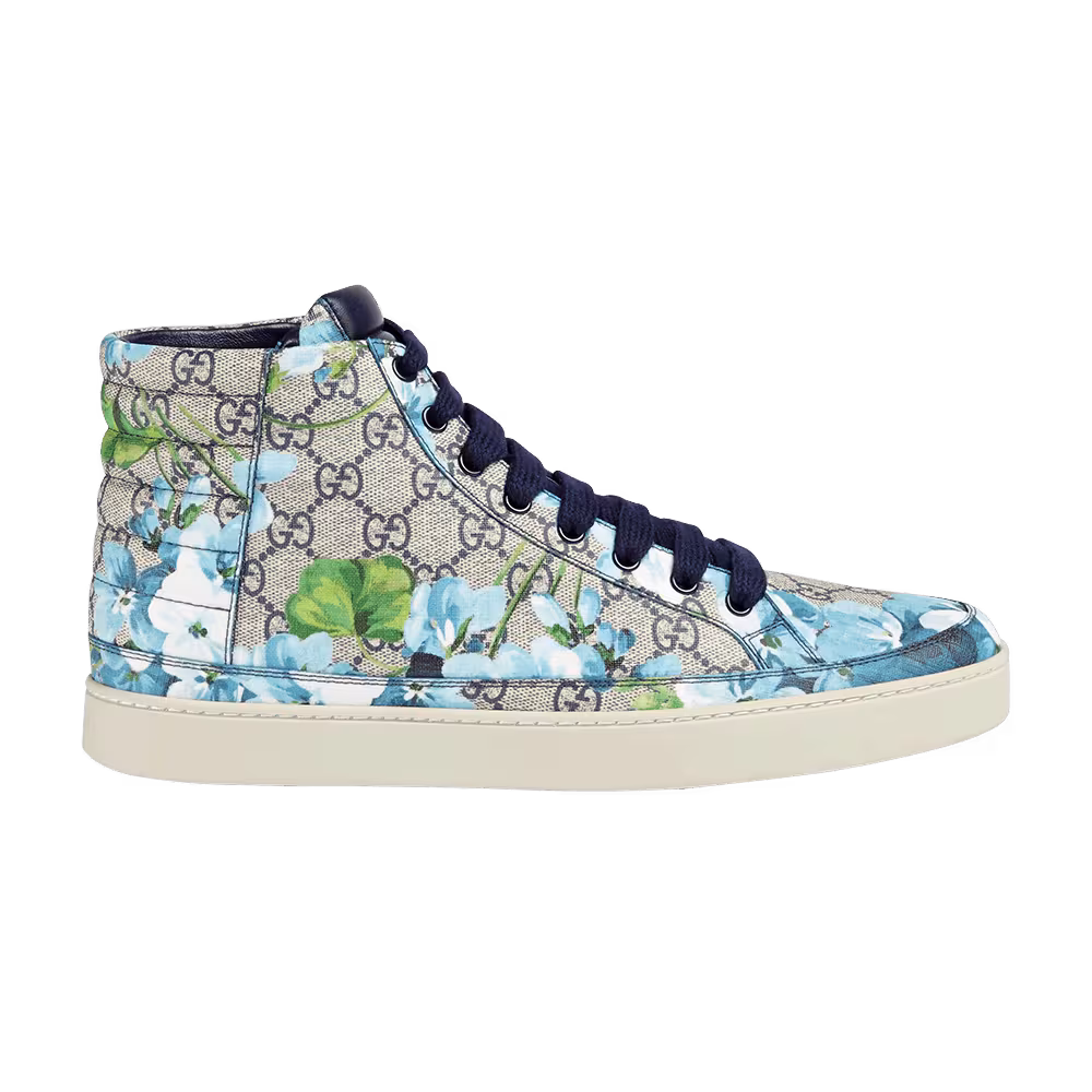 Gucci GG Supreme High Blooms Print - Blue