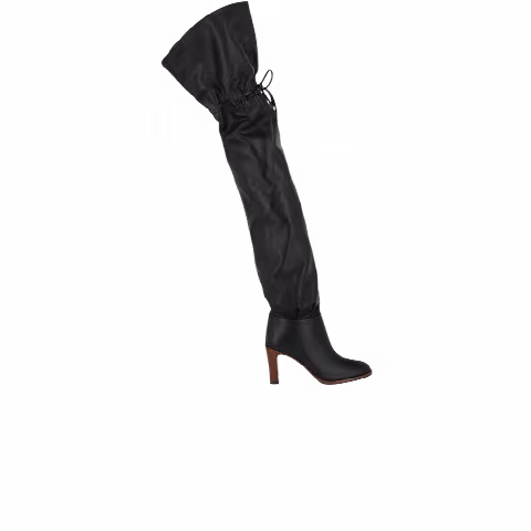 Gucci Wmns Deauville Cinched Over-The-Knee Boot 'Black'