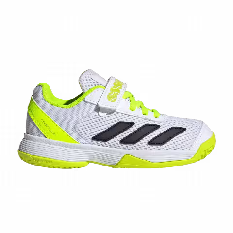 adidas CourtFlash Hook & Loop C 'White Black Lucid Lemon'
