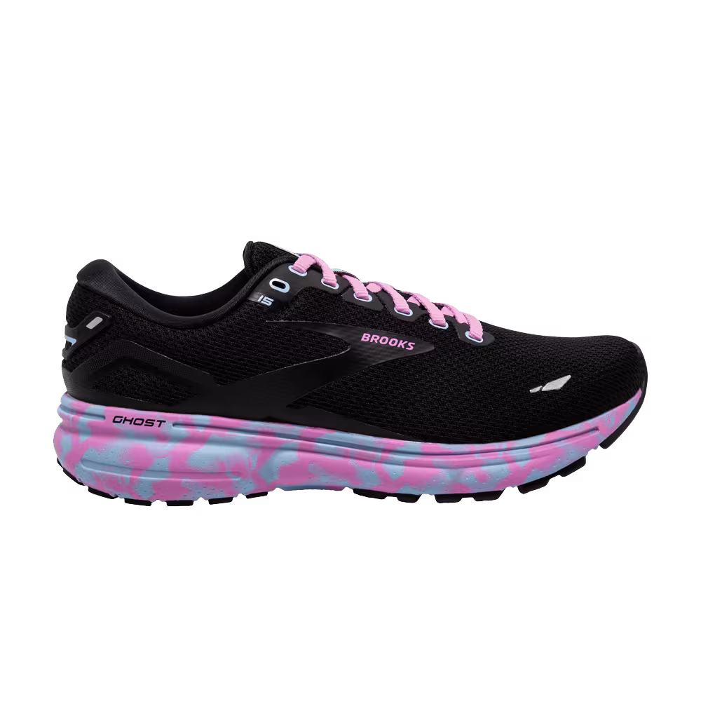 Brooks Women's Ghost 15 Black Cyclamen