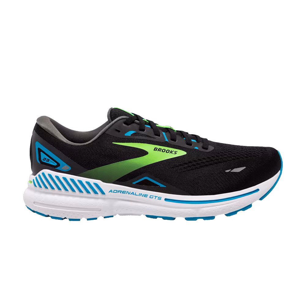Brooks Adrenaline GTS 23 4E Wide Black Hawaiian Ocean