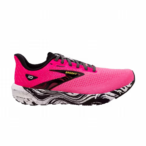 Brooks Wmns Launch 10 Wide 'Pink Glow Black'