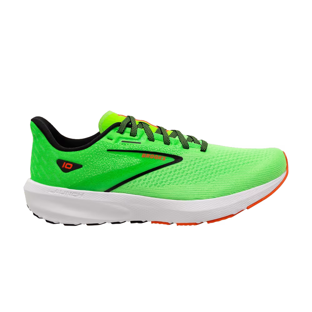 Brooks Launch 10 2E Wide Green Gecko