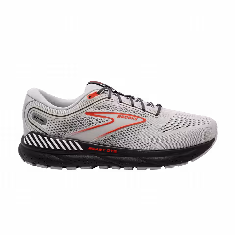 Brooks Beast GTS 23 2E Wide 'Grey Scarlet'