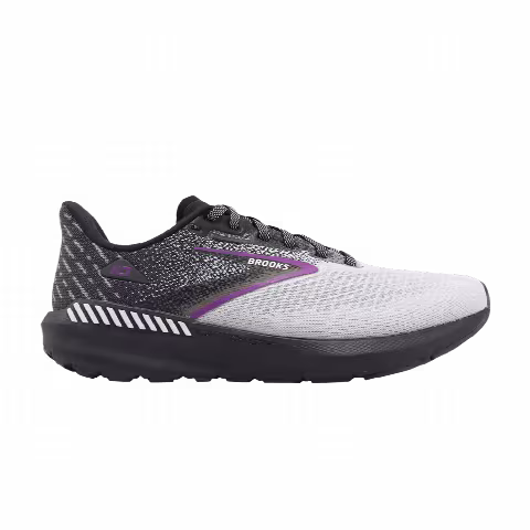Brooks Wmns Launch GTS 10 Wide 'Black White Violet'