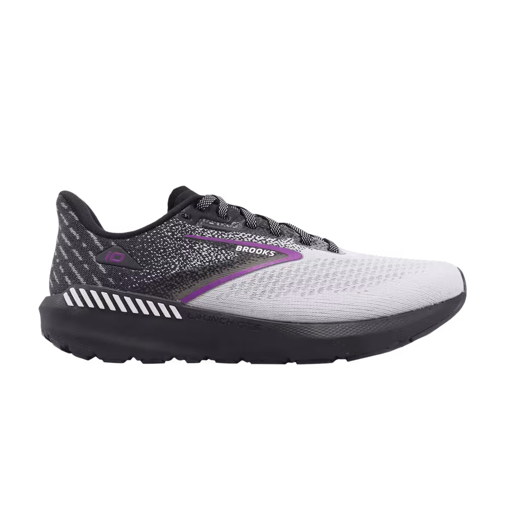Brooks Women's Launch GTS 10 Wide Black White Violet