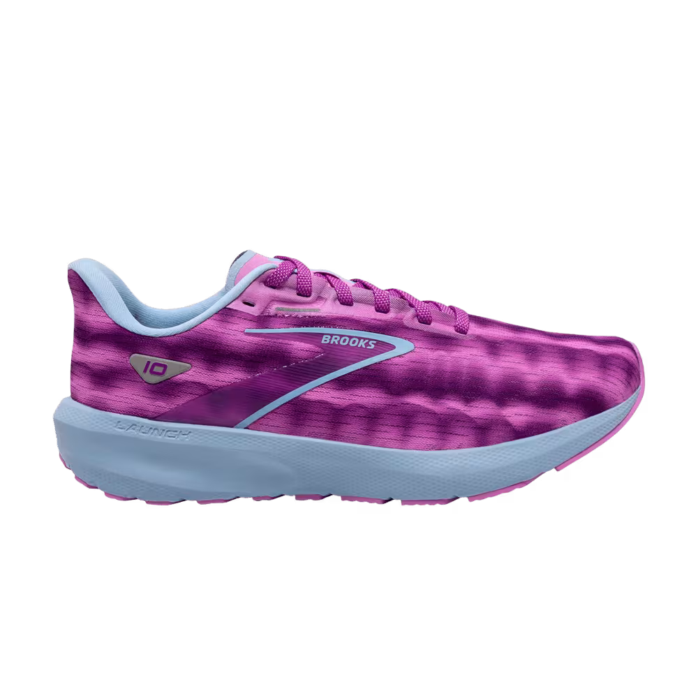 Brooks Women's Launch 10 Wide Purple Cactus Lucent