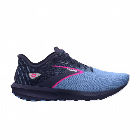 Brooks Wmns Launch 10 Wide 'Peacoat Pink Glow'