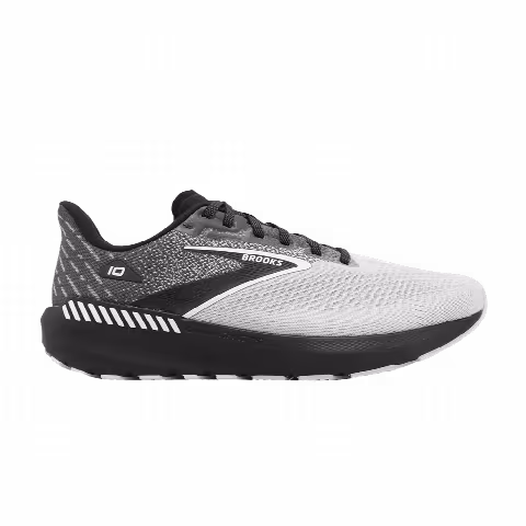 Brooks Launch GTS 10 2E Wide 'Blackened Pearl White'