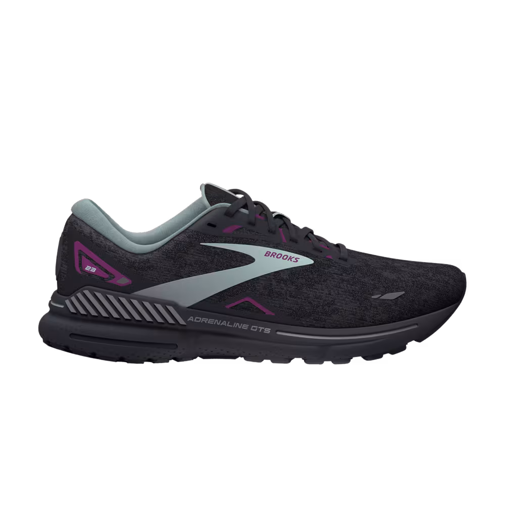 Brooks Women's Adrenaline GTS 23 Wide Black Light Blue