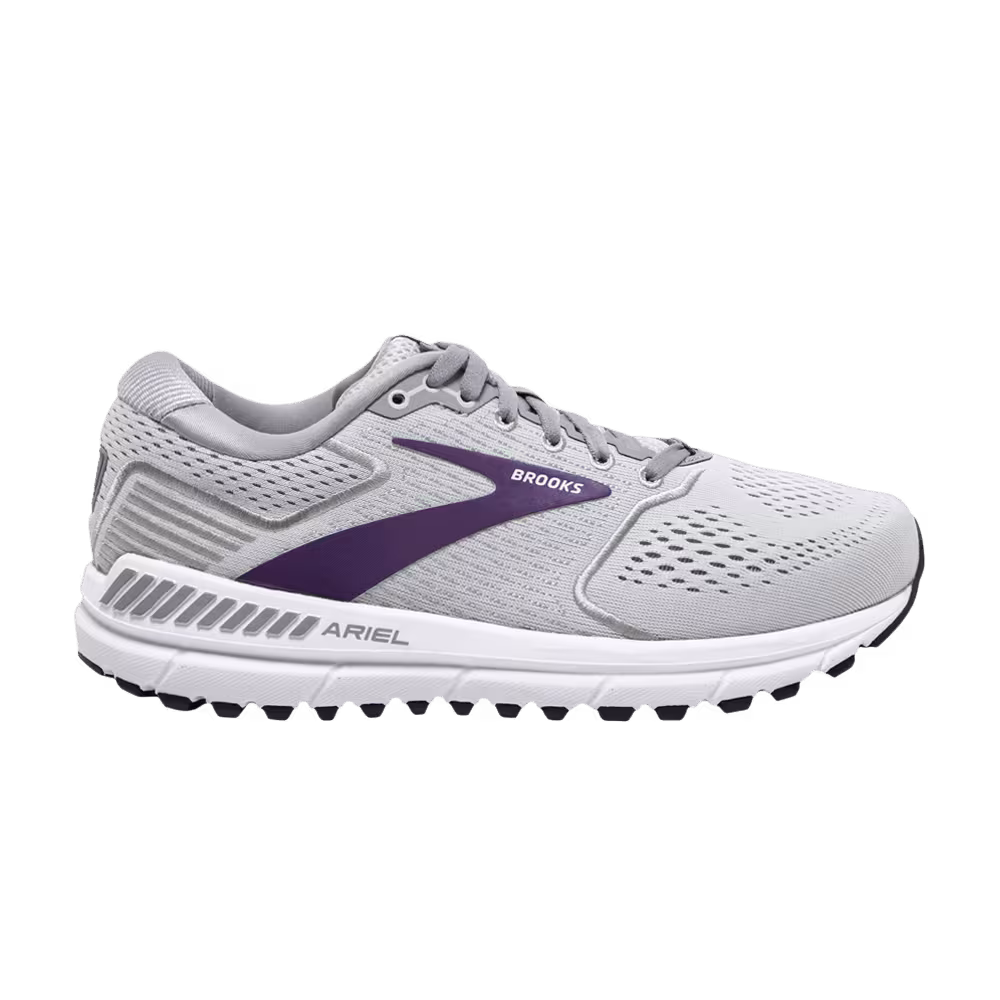 Brooks Women's Ariel 20 2E Wide Oyster Grape