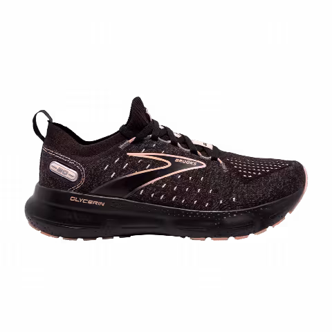 Brooks Wmns Glycerin StealthFit 20 'Black Peach'