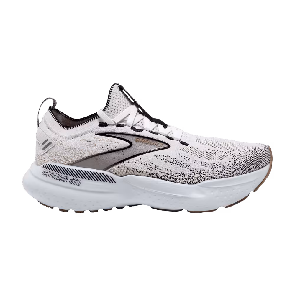 Brooks Women's Glycerin StealthFit GTS 21 White Grey Black