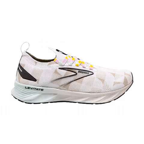 Brooks Wmns Levitate StealthFit 6 'Checkered - White Silver Lining'