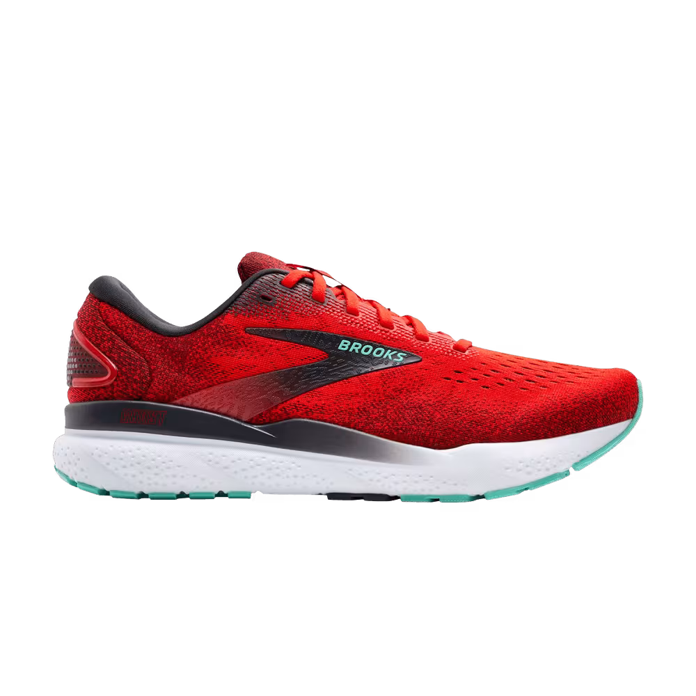Brooks Ghost 16 Fiery Red Ebony Cockatoo