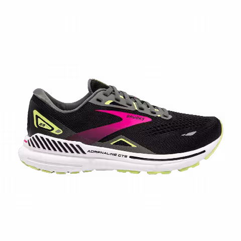 Brooks Wmns Adrenaline GTS 23 2A Narrow 'Black Gunmetal Pink'
