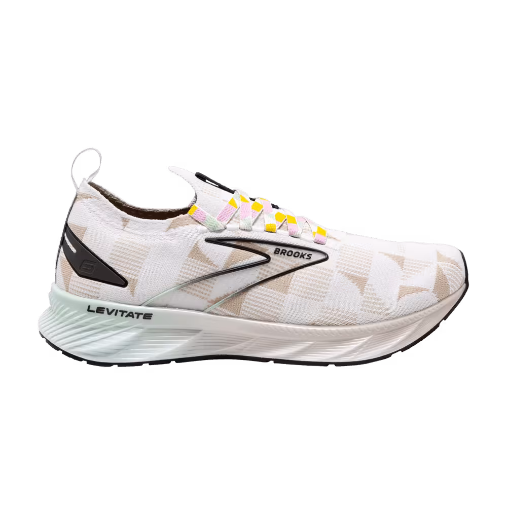 Brooks Levitate StealthFit 6 Checkered - White Silver Lining