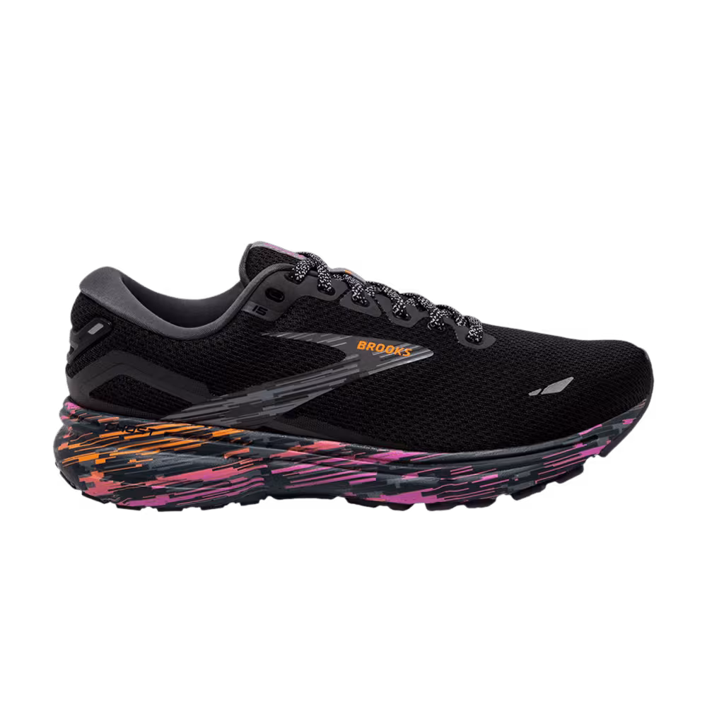 Brooks Women's Ghost 15 Black Phlox Oriole