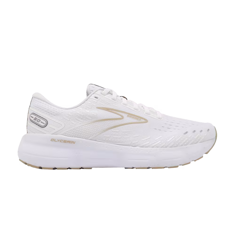 Brooks Glycerin 20 White Khaki