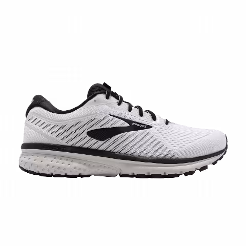 Brooks Ghost 12 Wide 'White Black'
