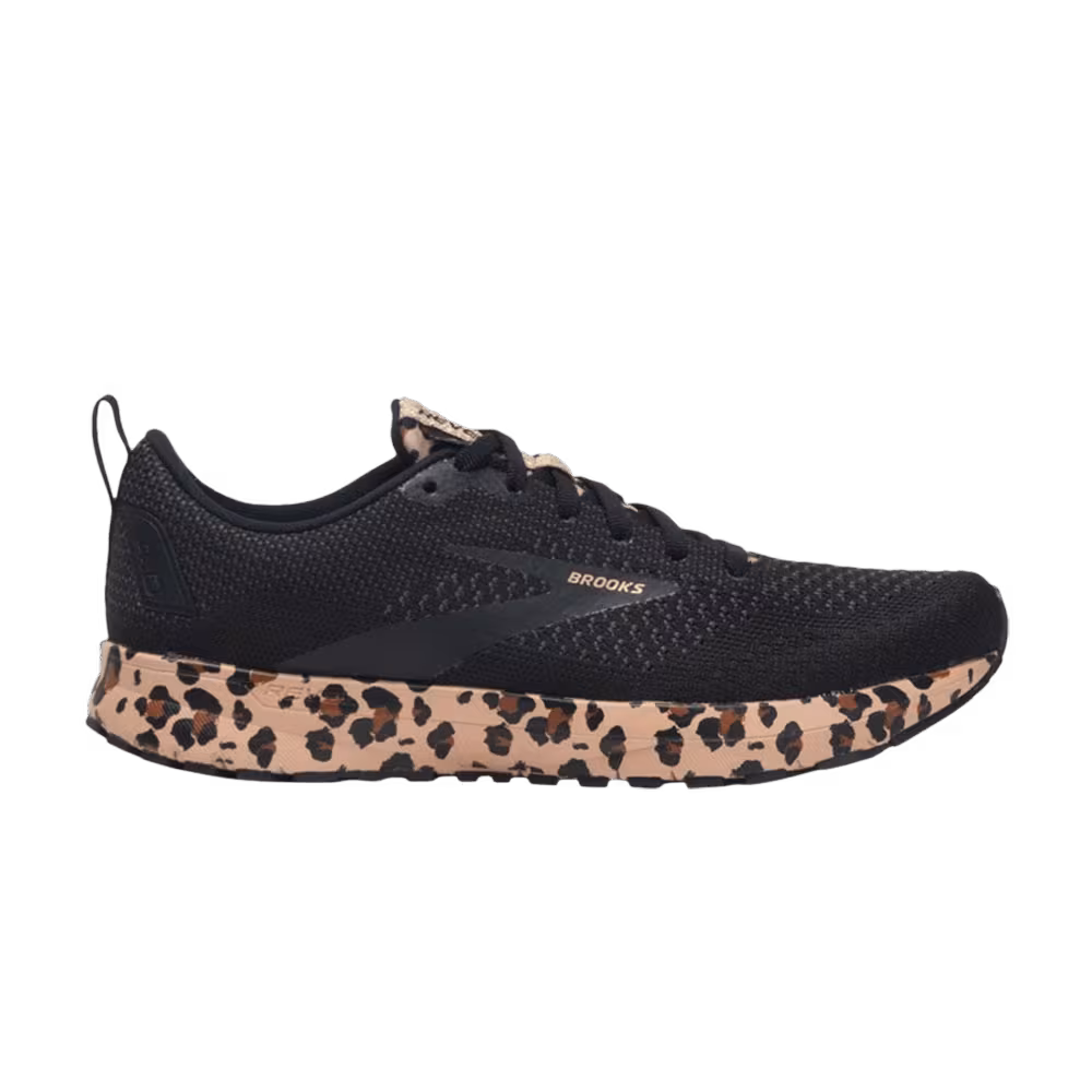 Brooks Women's Revel 4 Black Cheetah