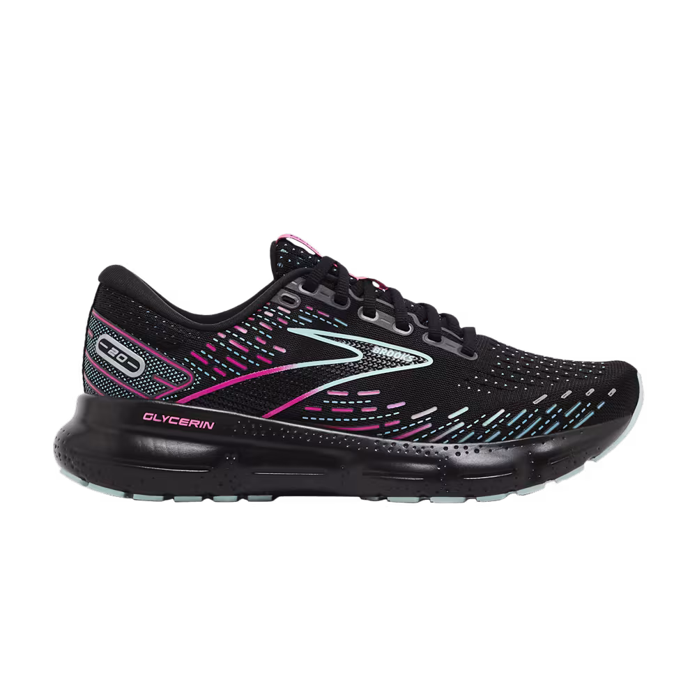 Brooks Women's Glycerin 20 Black Blue Pink