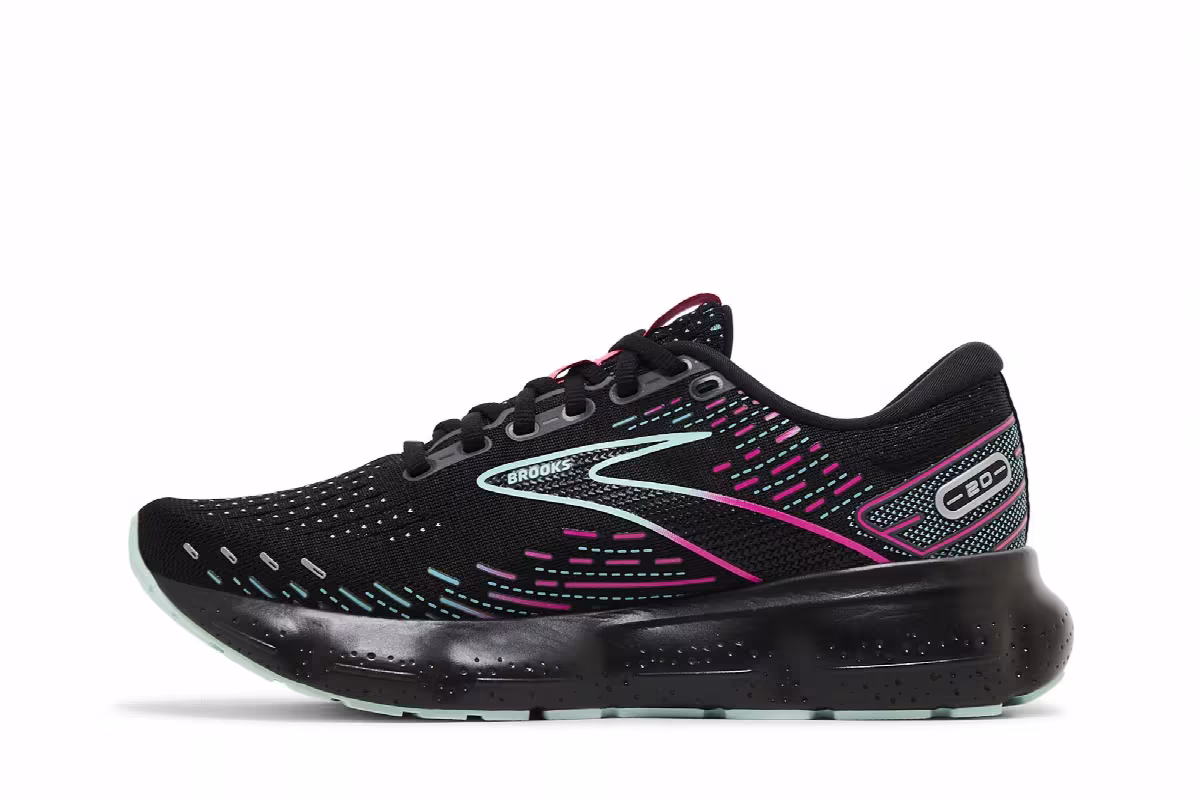 Brooks Women's Glycerin 20 Black Blue Pink, view 4