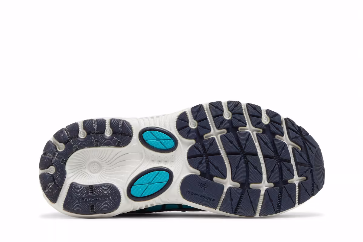 Brooks Women's Dyad 8 2E Wide River Rock Blue Bird, view 5