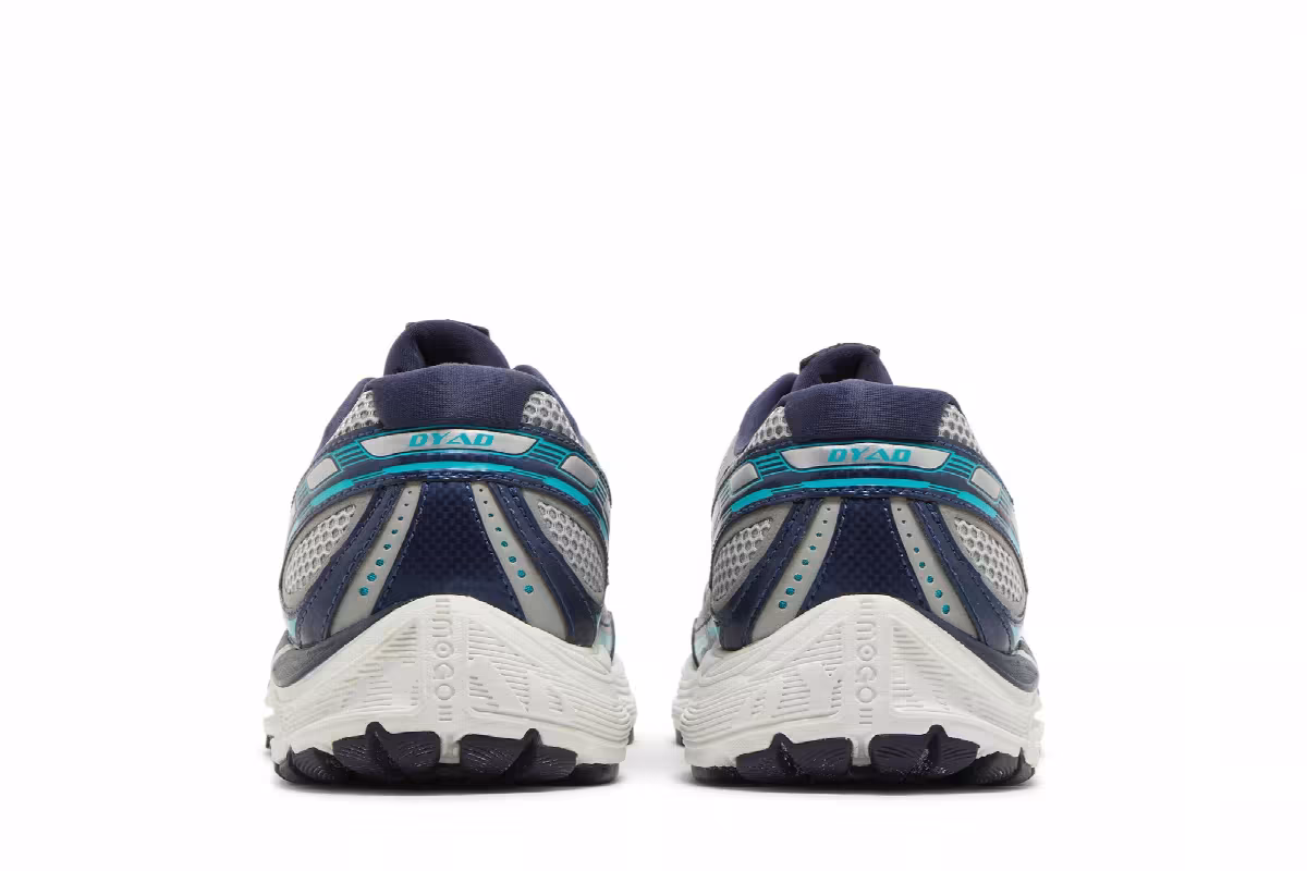 Brooks Women's Dyad 8 2E Wide River Rock Blue Bird, view 7