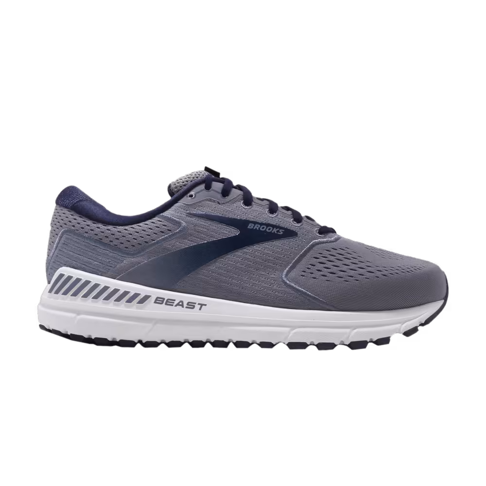 Brooks Beast 20 Extra Wide Grey Navy White