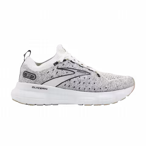 Brooks Wmns Glycerin StealthFit 20 'White Black Cream'