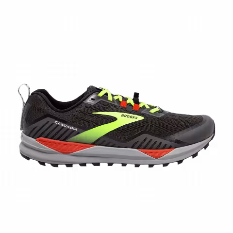 Brooks Cascadia 15 2E Wide 'Black Yellow Red'
