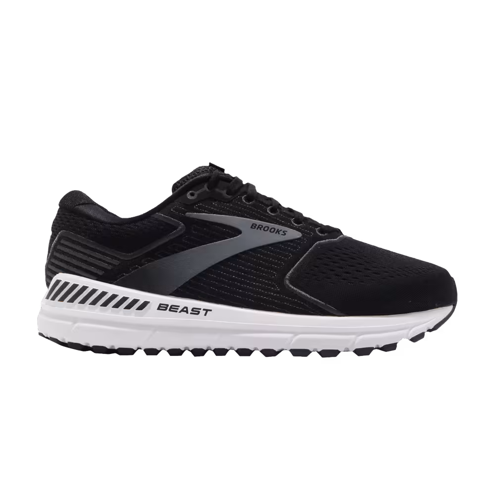 Brooks Beast 20 Extra Wide Black Grey White