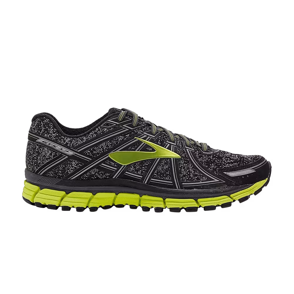 Brooks Adrenaline GTS 17 Metallic Charcoal Lime Punch