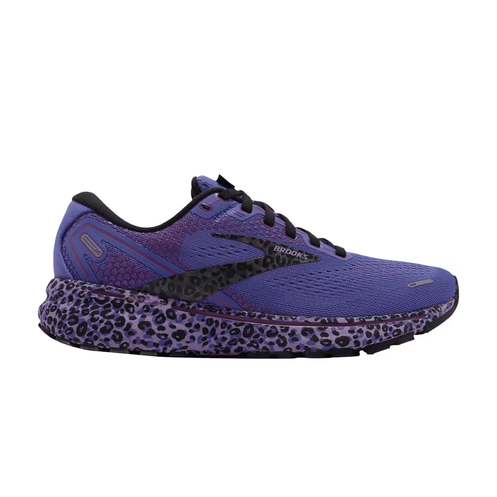 Brooks Women's Ghost 14 Electric Cheetah Run Wild - Purple Black