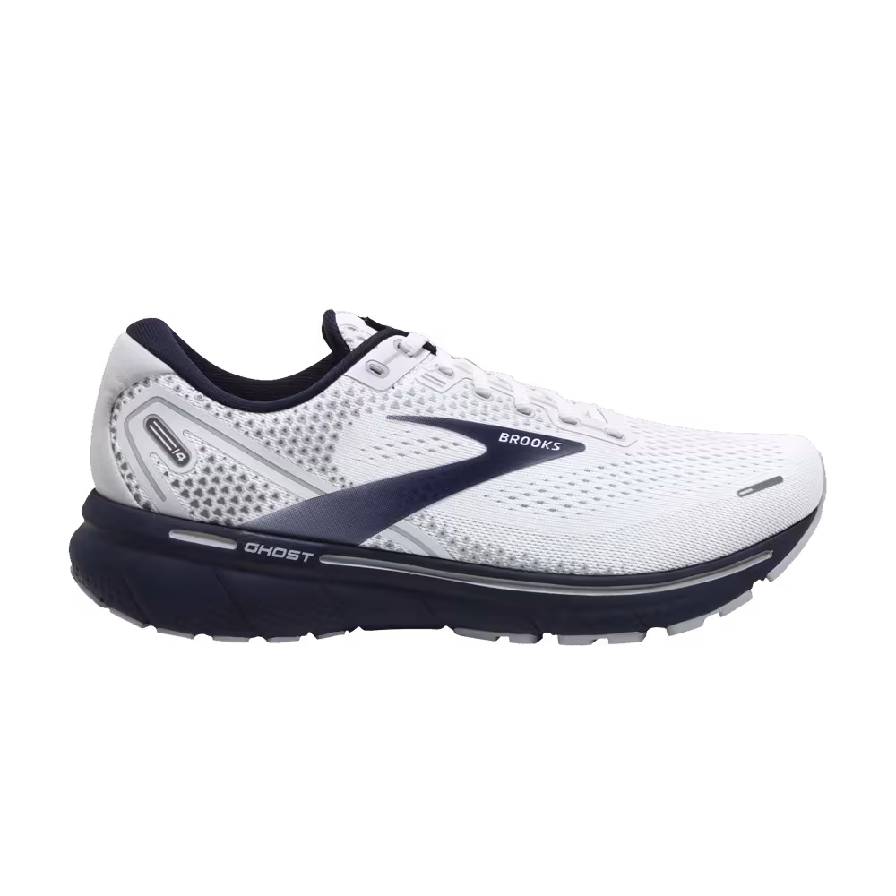 Brooks Ghost 14 White Navy