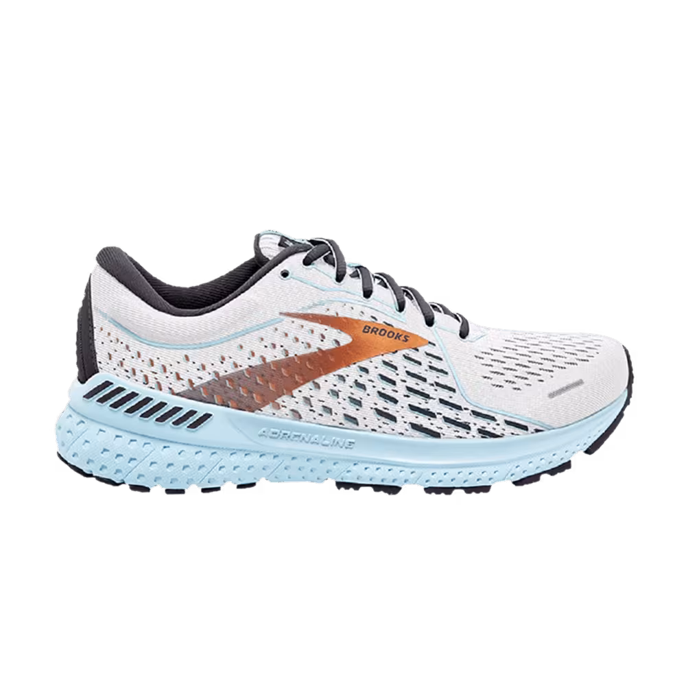 Brooks Women's Adrenaline GTS 21 Wide White Light Blue