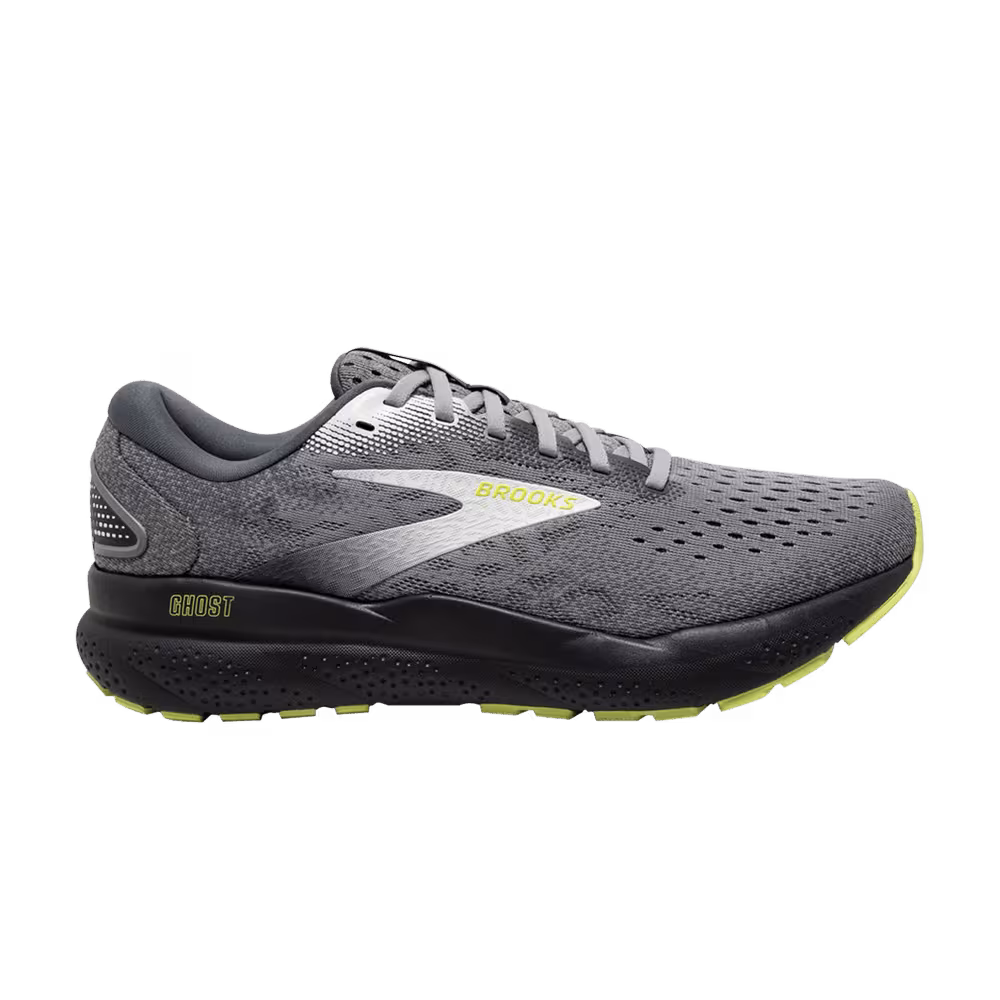 Brooks Ghost 16 Extra Wide Primer Grey Lime