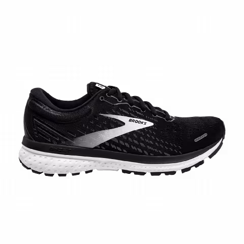 Brooks Wmns Ghost 13 Wide 'Black White'