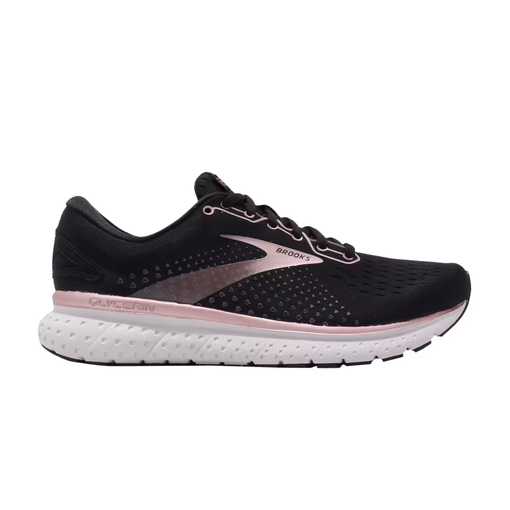 Brooks Women's Glycerin 18 Metallic Collection - Black Rose Gold