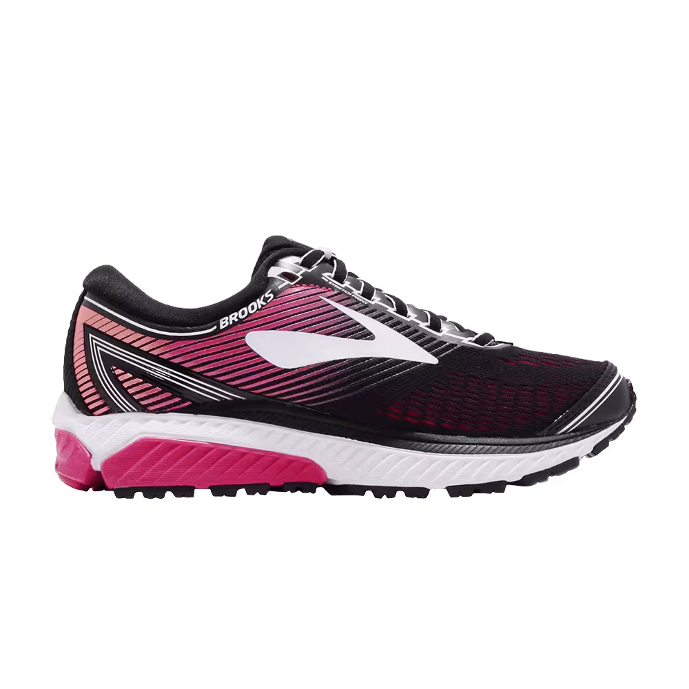 Brooks Women's Ghost 10 D Wide Pink Peacock