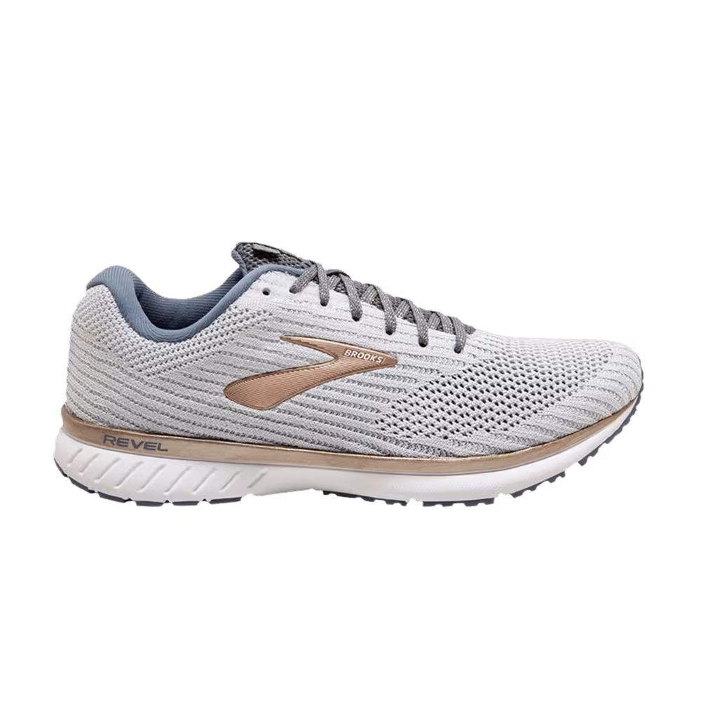 Brooks Women's Revel 3 Oyster Flint Stone
