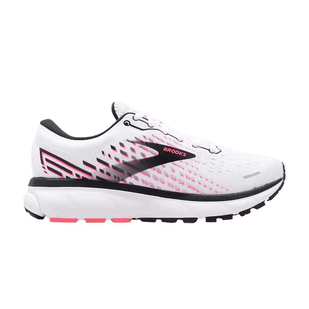 Brooks Women's Ghost 13 Wide White Black Red