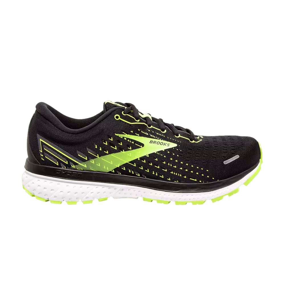 Brooks Ghost 13 2E Wide Black Yellow